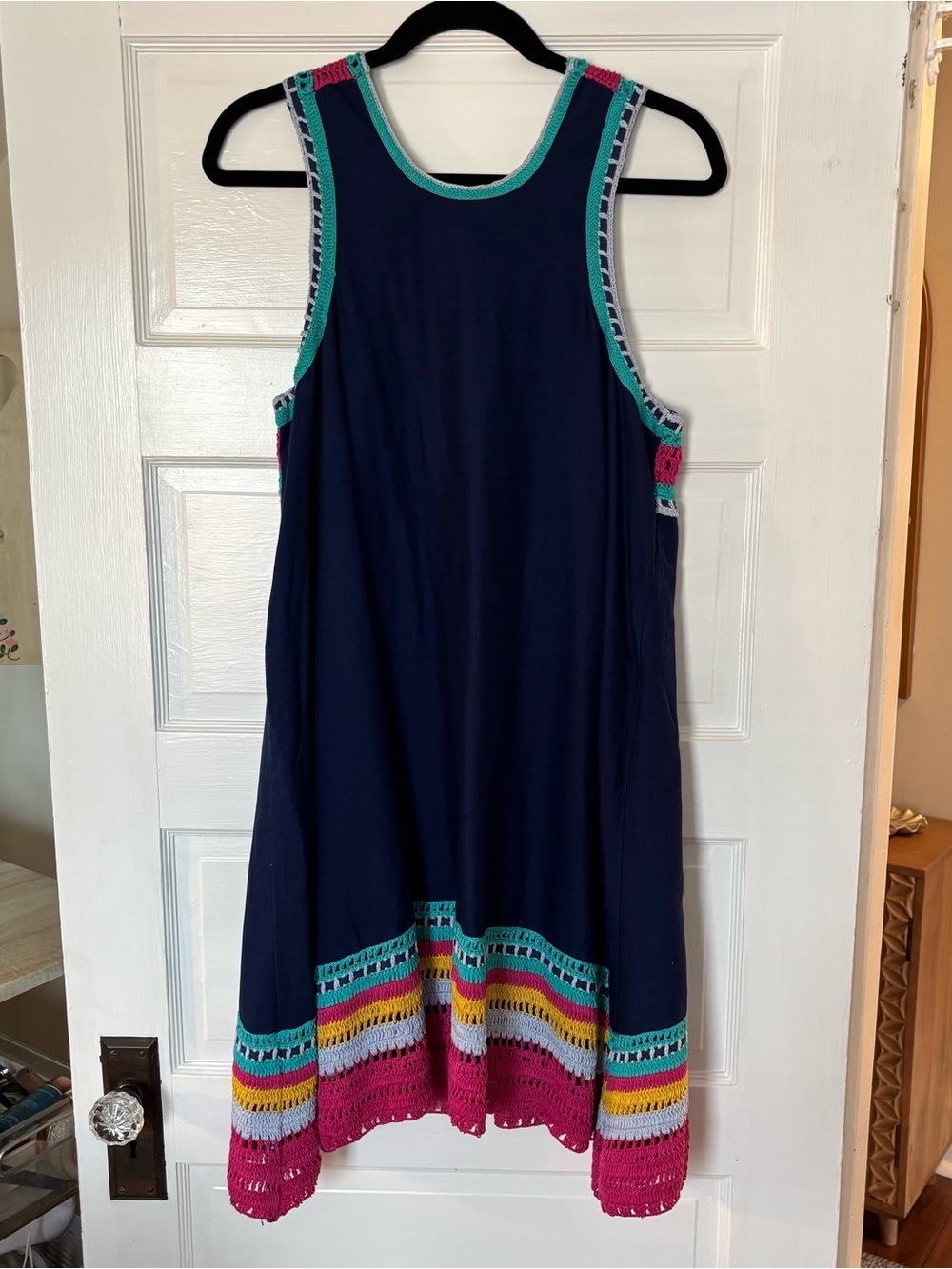 NWOT Akemi + Kin crochet-trim swing dress from Anthropologie